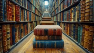 Library Books Wallpaper: Free Vintage Books 4K Desktop Background