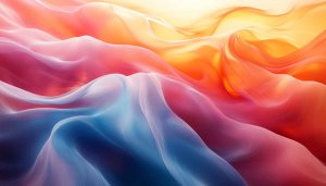 Abstract Flowing Waves Wallpaper, 4K Artistic Mobile Background