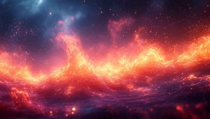 Fiery Nebula Galaxy 4K Desktop Background Space Mobile Wallpaper
