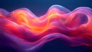 Colorful Abstract Waves 4K Mobile Wallpaper Glowing Space Background
