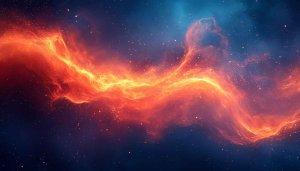 Fiery Nebula Space Galaxy 4K Desktop Background Mobile Wallpaper