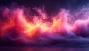 Abstract Pink Orange Smoke 4K Desktop Wallpaper Free Background