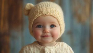 Cute Baby Face Portrait Mobile Wallpaper, Free Adorable Infant Background