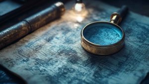 Antique World Map Wallpaper, Magnifying Glass Desktop Background HD