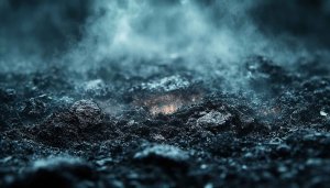 Ethereal Ash Landscape Wallpaper 4K, Dark Fantasy Desktop Background