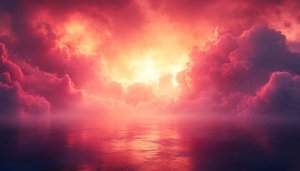 Pink Sunset Cloudscape Mobile Wallpaper, Free 4K Desktop Background