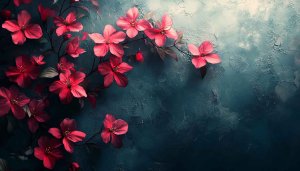 Pink Blossom Flowers Artistic Desktop Background Aesthetic Mobile Wallpaper