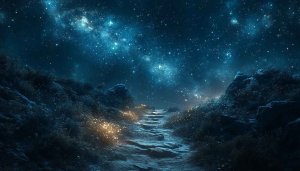 Milky Way Galaxy Path 4K Mobile Wallpaper Dark Nightscape View