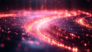 4K Abstract Glowing Lines Mobile Wallpaper Red Artistic Background