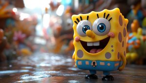 Spongebob Squarepants Cartoon Character 4K Wallpaper Desktop Background