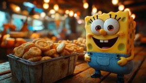 SpongeBob SquarePants Cookies 4K Desktop Background Free Mobile Wallpaper