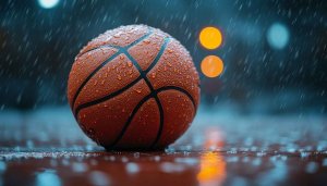 Wet Basketball Mobile Wallpaper Free HD Sports Desktop Background