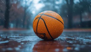 Rainy Basketball Mobile Wallpaper HD, Sports Background for Phones