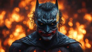 Batman Joker Mashup 4K Wallpaper - Dark Knight Background Art