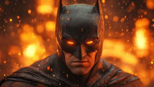 Batman Glowing Eyes 4K Wallpaper, Superhero Mobile Background Free
