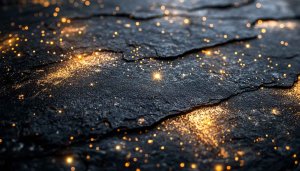 Dark Stone with Golden Glitter Mobile Wallpaper, 4K Desktop Background