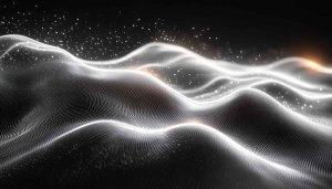 Abstract Futuristic Landscape 4K Desktop Background, Data Stream Mobile Wallpaper