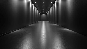 Dark Hallway 4K Wallpaper | Dramatic Interior Background Free to Use