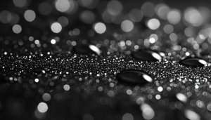 Monochrome Bokeh Glitter Water Droplets Mobile Background Wallpaper