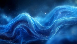 Sparkling Blue Nebula Space 4K Desktop Wallpaper Celestial Background