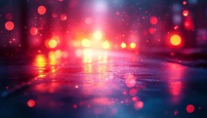 Vibrant Bokeh Lights City Street, Free Mobile 4K Wallpaper