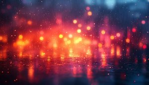 Orange Bokeh Rain Wallpaper - Free Mobile and Desktop Background