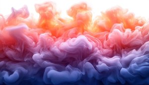 Abstract Smoke Colorful Waves Wallpaper, 4K Desktop Backgrounds