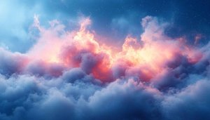 Dramatic Pink Clouds Night Sky Wallpaper 4K Desktop Background