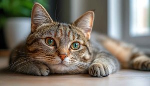 Cute Tabby Cat Wallpaper for Desktop or Mobile Background Use