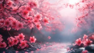 Free Pink Cherry Blossom 4K Desktop Wallpaper Spring Background