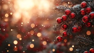 Sparkling Christmas Ornaments Festive Mobile Background Wallpaper 4K