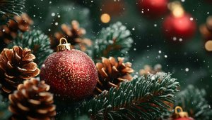 Sparkling Christmas Ornaments 4K Festive Mobile Wallpaper Backgrounds Free