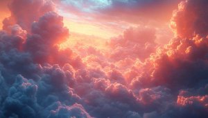 Aesthetic Fluffy Clouds Wallpaper - Free Mobile and Desktop Backgrounds