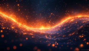 4K Abstract Orange Light Mobile Backgrounds Glowing Space Wallpaper