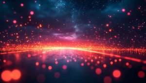 Glowing Particles Space Galaxy 4K Desktop Background Free Wallpaper