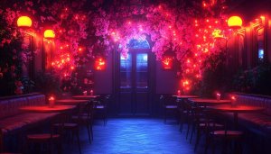 Romantic Restaurant Lights Wallpaper, Cozy Booths, Free Aesthetic Background