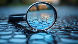 Magnifying Glass Water Droplets Texture Mobile Phone Wallpaper Background
