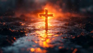 Glowing Cross Christian Desktop Background - Free Mobile Wallpaper 4K