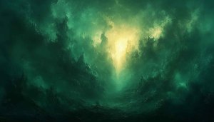 Green Abstract Art 4K Desktop Background Mobile Wallpaper