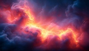 Fiery Nebula Galaxy 4K Wallpaper for Desktop and Mobile