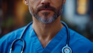 Healthcare Professional Doctor Surgeon Medical Worker Background Image Portrait