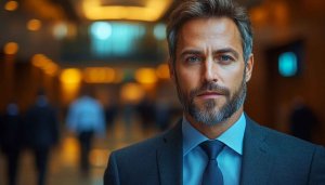 Professional Businessman Portrait 4K Wallpaper for Desktop and Mobile Background