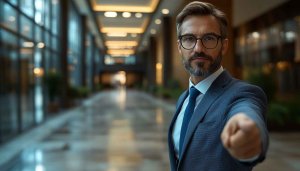 Professional Man Portrait Wallpaper, Corporate Background, Business Presentation Image