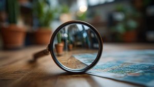 Magnifying Glass Map Detail Desktop Wallpaper Free High Resolution