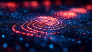 Red and Blue Galaxy Spiral Mobile Wallpaper for Android, iPhone