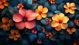 Floral Aesthetic 4K Wallpaper - Free Artistic Flower Mobile Background
