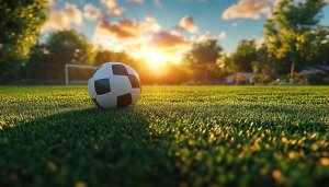 Soccer Ball Sunset Field Free Mobile Wallpaper 4K Background