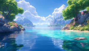 Serene Lake Scenery 4K Desktop Wallpaper Background Free
