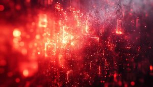 Abstract Red Glowing Cubes 4K Desktop Background Free Wallpaper