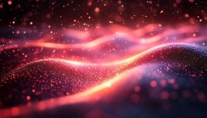 Red Sparkling Dust Waves Mobile Background Free 4K Wallpaper